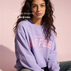 Make Coffee Not War Cotton Sweatshirt