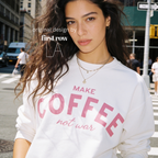 Make Coffee Not War Cotton Sweatshirt