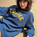 Woman wearing Make Coffee Not War Shirt, Peace Shirt, Coffee Lover Sweatshirt, Anti War Statement Shirt, Barista Shirt, Anti War Shirt.

Original design and copyright by first row LA 2026.