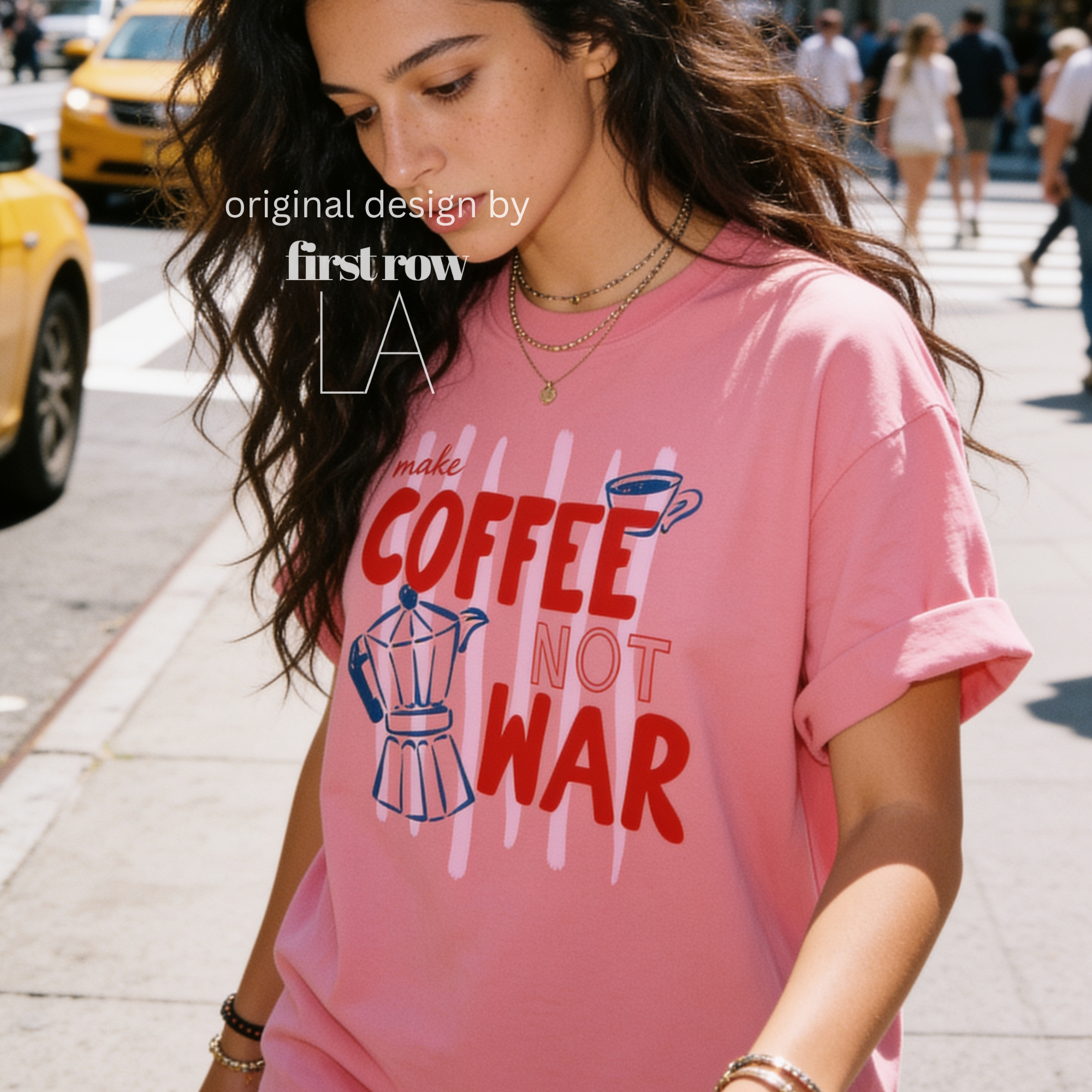 Make Coffee Not War T-Shirt