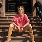 Woman wearing Ciao Italia shirt, Unisex, Sweatshirt, La Dolce Vita Italy Shirt, Old Money Tee, Amalfi Coast, Italian Cocktail, I Love Italy Sweatshirt