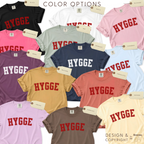 Color options for Danish HYGGE T-shirt. 

Design and copyright by first row LA.