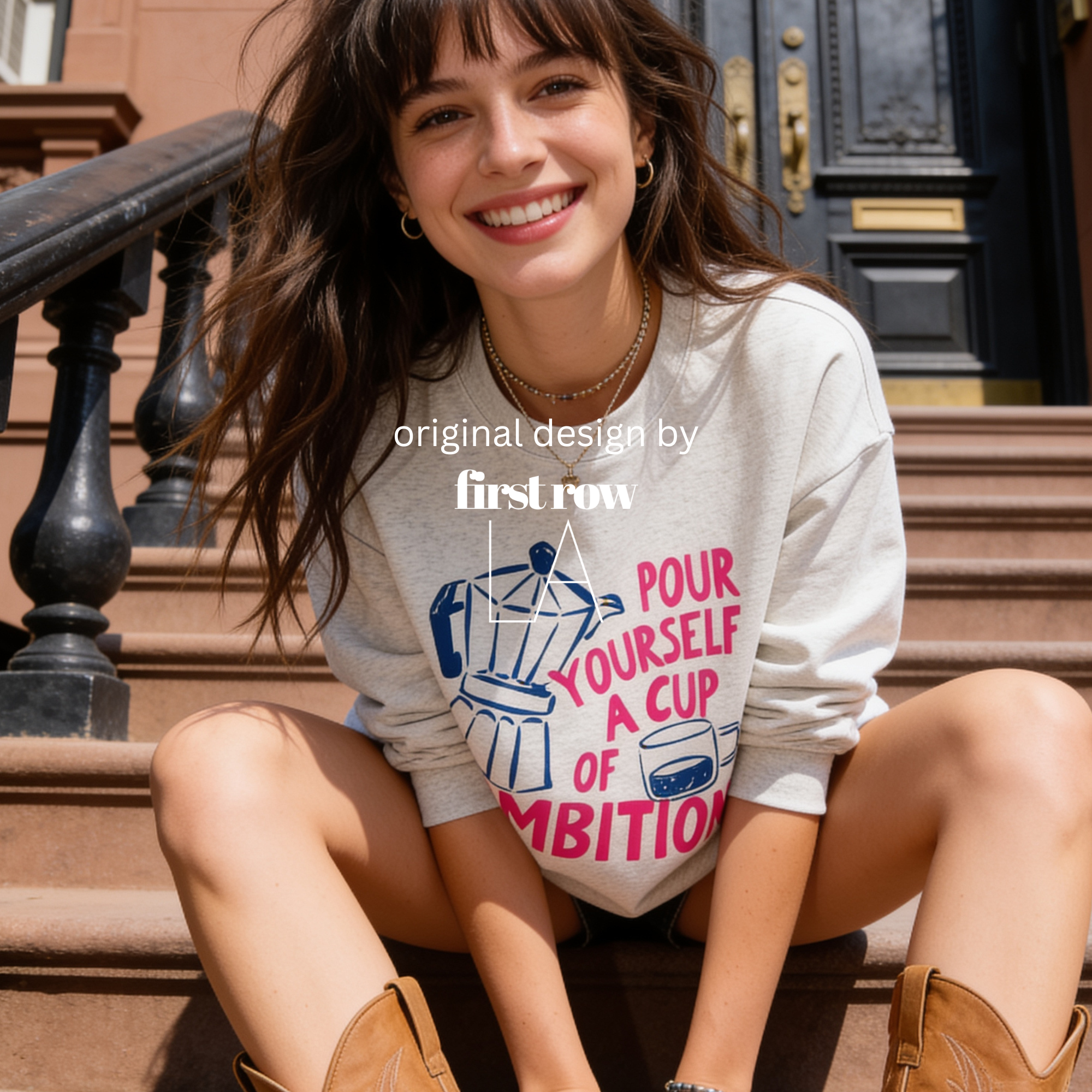 Woman wearing Dolly Parton Pour Yourself a Cup of Ambition Shirt, Retro Coffee shirt, 9 to 5, Moka Pot, Coffee Club, Caffeine Lover, Dollywood Sweatshirt