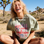 Woman wearing Dolly Parton, Raised on Country and Ambition Shirt, Coffee Club Top, Western Coffee Tee, 9-5 tee, Moka Pot, Country Girl T, Cup of Ambition