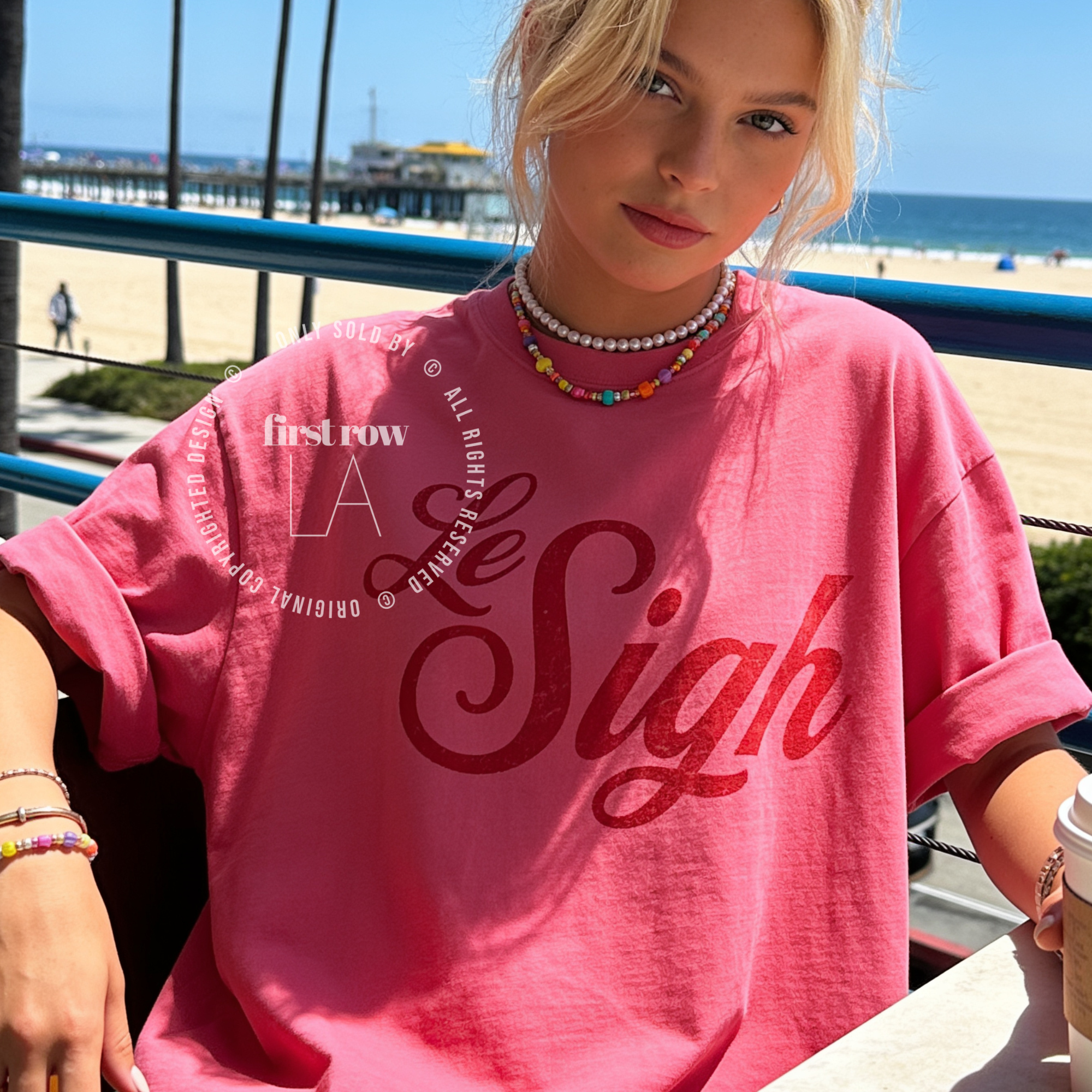 Woman wearing LE SIGH T-shirt. Roll your eyes in French, French Quote, Parisian Tee, Political t-shirt, 70s Style Shirt, Retro shirt, IDGAF Vibes Tee