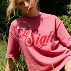 Woman wearing LE SIGH T-shirt. Roll your eyes in French, French Quote, Parisian Tee, Political t-shirt, 70s Style Shirt, Retro shirt, IDGAF Vibes Tee
