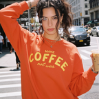 Woman wearing Make Coffee Not War Shirt, Peace Shirt, Coffee Lover Sweatshirt, Anti War Statement Shirt, Barista Shirt, Anti War Shirt.

Original design and copyright by first row LA 2026.