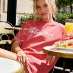 Woman wearing Miss Understood Shirt, Beauty Queen Graphic Tee, Funny Wordplay T-Shirt, Coquette Y2K Top, Pageant Inspired Shirt, Introvert Humor Tee, Pink Girly Shirt