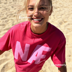 Woman wearing NÆ T-Shirt, Nah Shirt, Nope T-Shirt, Danish Slang Shirt, Scandinavian Humor Tee, Pink Text Shirt, Funny Danish Gift, Absolutely Not shirt, I don't think so

Original design and copyright by first row LA 2026.