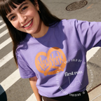 Woman wearing NYC Pretzel T-Shirt, New York Street Food Tee, Distressed Graphic Shirt, Unisex Travel Tee, Funny Foodie Gift, Unisex Big Apple Shirt