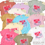 Color options for Le Weekend a Paris T-shirt.
Original desgn and copyright by first row LA.