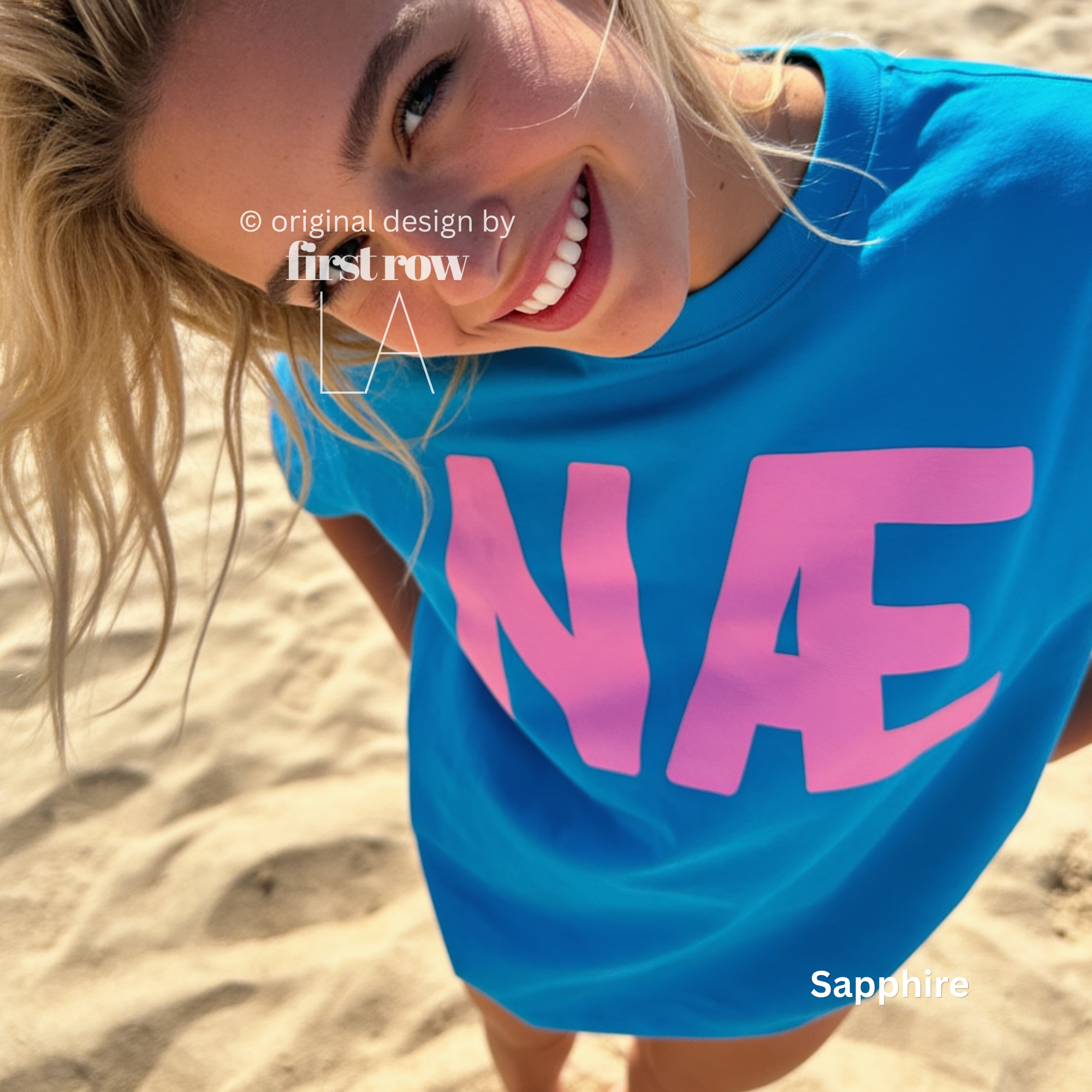 Woman wearing NÆ T-Shirt, Nah Shirt, Nope T-Shirt, Danish Slang Shirt, Scandinavian Humor Tee, Pink Text Shirt, Funny Danish Gift, Absolutely Not shirt, I don't think so

Original design and copyright by first row LA 2026.