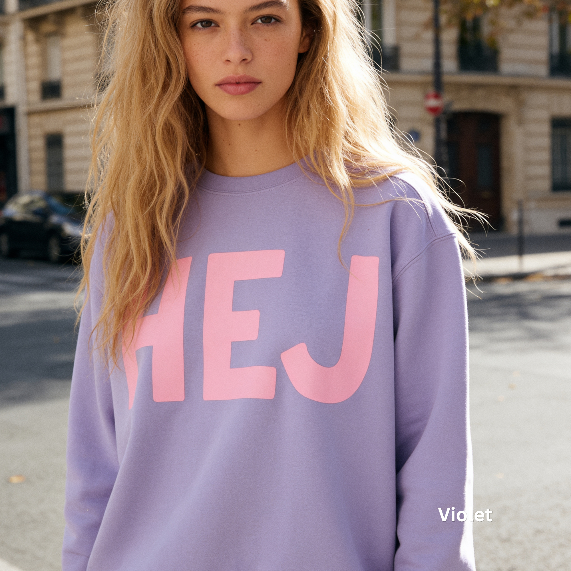 Woman wearing HEJ sweatshirt with pink print.

Original design and copyright © 2026 by First Row LA. All rights reserved. Unauthorized copying, reproduction, or use of this artwork or product photos is strictly prohibited.